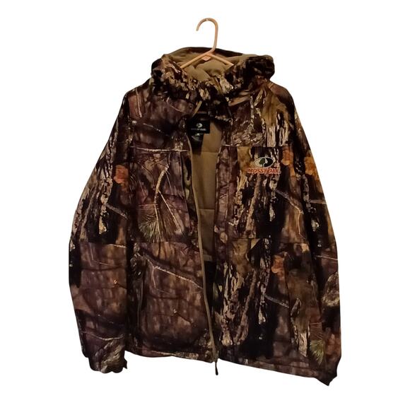 Men’s Mossy Oak Camo Jacket Coat Size 2XL Hunting Outdoor Winter Gear - Picture 1 of 5